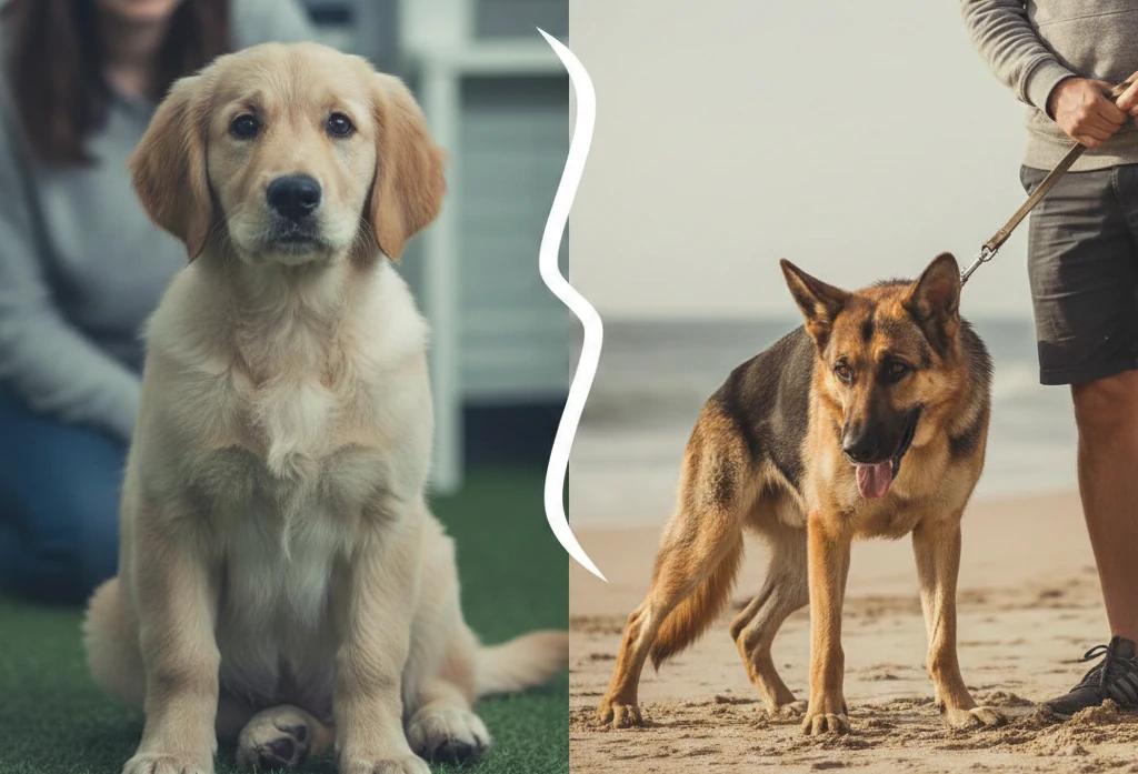 Objawy dysplazji u szczeniaka vs u psa dorosłego – co powinno zaniepokoić?